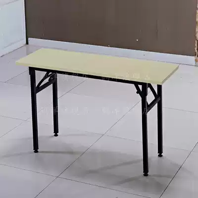 Heyang simple folding training table conference table long bar table table mobile folding table and chair can be customized