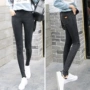 [Break code] Mùa xuân và mùa thu mặc quần legging nữ phần eo cao bó sát bó sát giả denim chân dài quần dài quần áo nữ đẹp