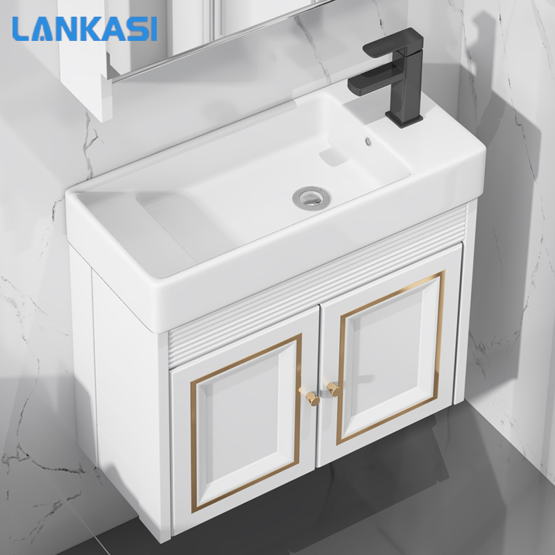 Small Household Type Bath Cabinet Combination Makeup Dressing Room Ultra Narrow Washbasin Washbasin Wash Basin Cabinet Small Size Wash Table