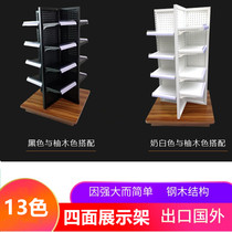 Four-sided exhibition rack four-way frame promotion frame supermarket promotion desk convenience store shelf head Shenzhen Zhongshan display rack