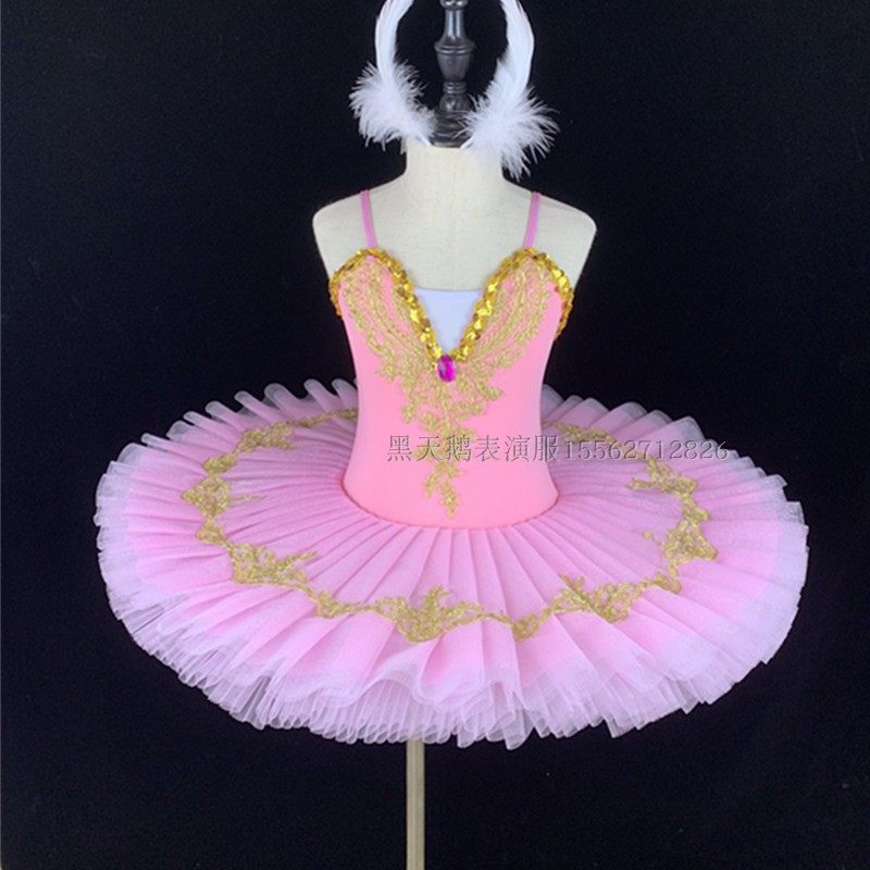 Children's tutu costumes little swan dance tutu tutu tutu skirt suspenders girls sequin performance costumes