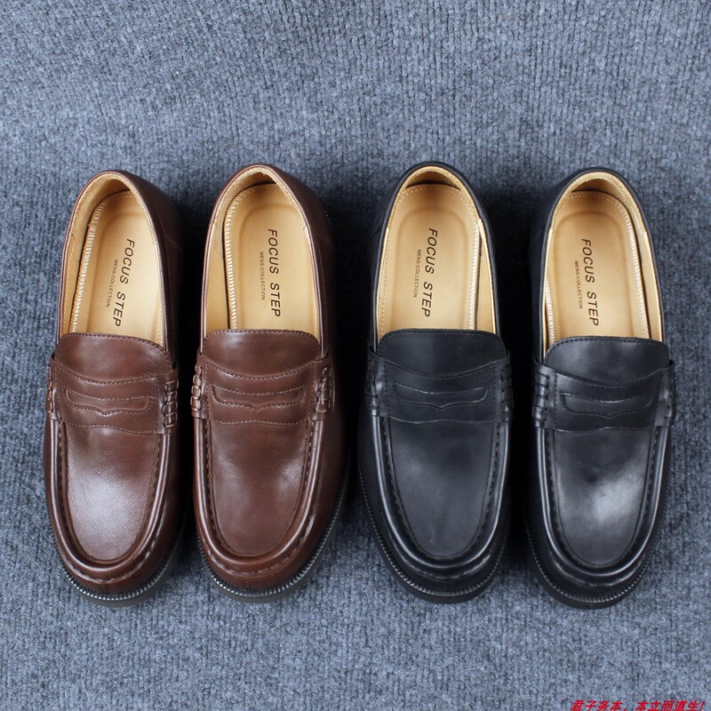 Slip-On Boat Shoes, Goodyear Handmade, Commuter Casual Leather Shoes, Classic Round Toe, Thick Sole, Height-Increasing Loafers Slip-On Boat Shoes, Goodyear Handmade, Commuter Casual Leather Shoes, Classic Round Toe, Thick Sole, Height-Increasing Loafers