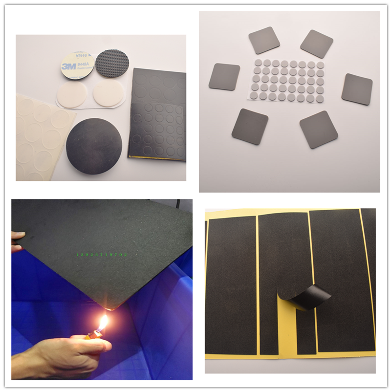 EVA sponge ring gasket 0 3 0 5 1 5 2 3 4 5mm thick black and white foam 3m back rubber silicone