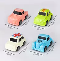 1 новый мультфильм Back Force Car, 4 комплекта из 4 комплектов