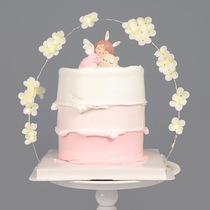 Cake decoration Net red creative floral arch plug-in Valentines Day birthday baking scene dress