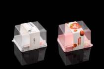 QF558 mousse Japanese cake roll transparent West box strawberry season baking west spot packaging 50 sets