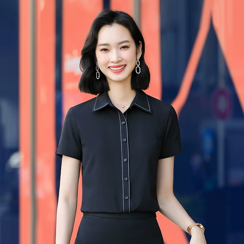 Летняя рубашка, пиджак классического кроя для работы, короткий рукав, в корейском стиле