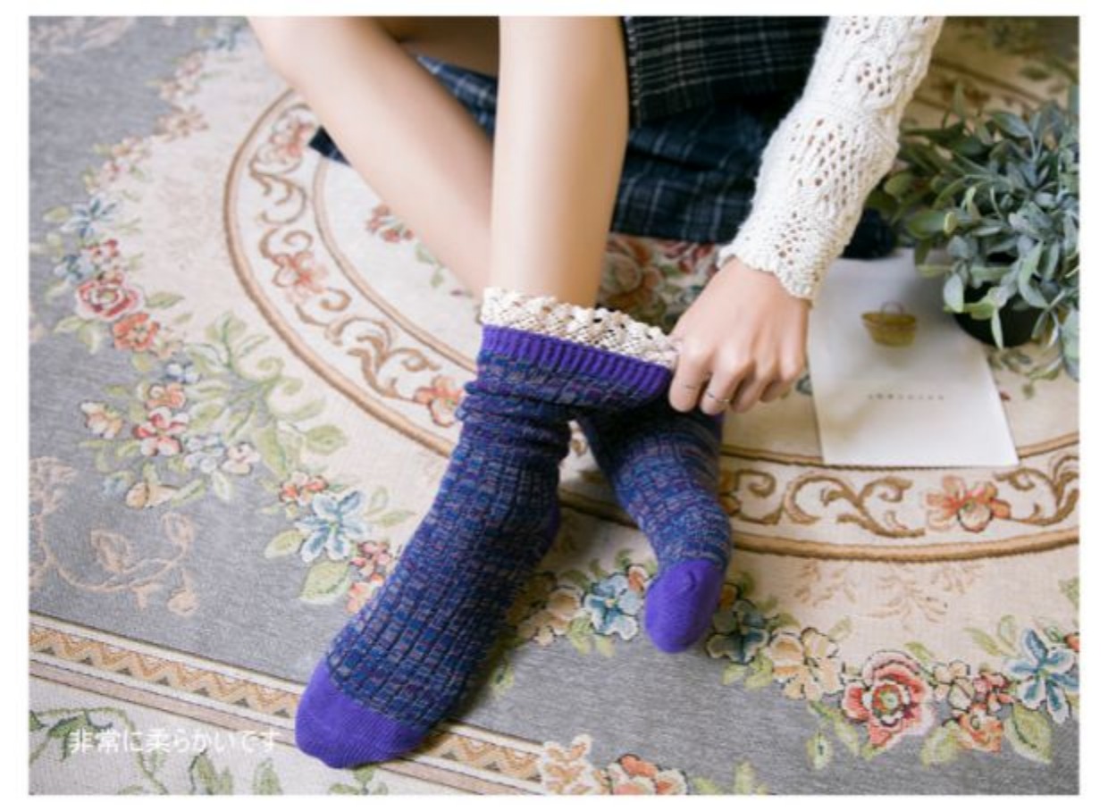 Đống vớ vớ mùa thu và mùa đông dày Sen Harajuku tất nữ vớ trong vớ Nhật Bản sinh viên vớ cotton Hàn Quốc - Vớ bông tất dài
