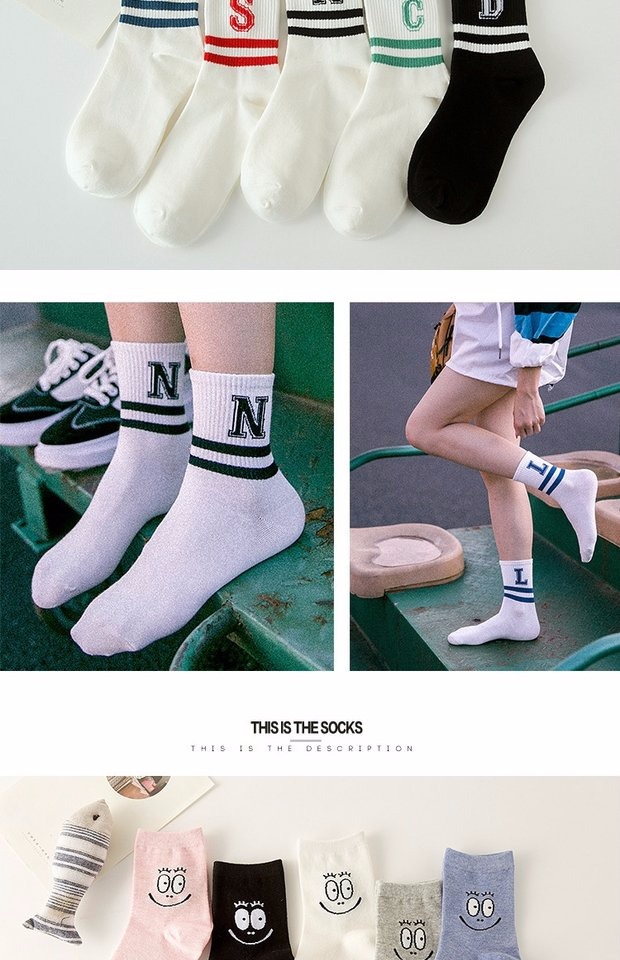 Vớ cotton cao cấp Hàn Quốc mùa xuân và mùa thu vớ cotton nữ vớ Nhật Bản vớ nữ mùa hè vớ cotton mỏng vớ quần