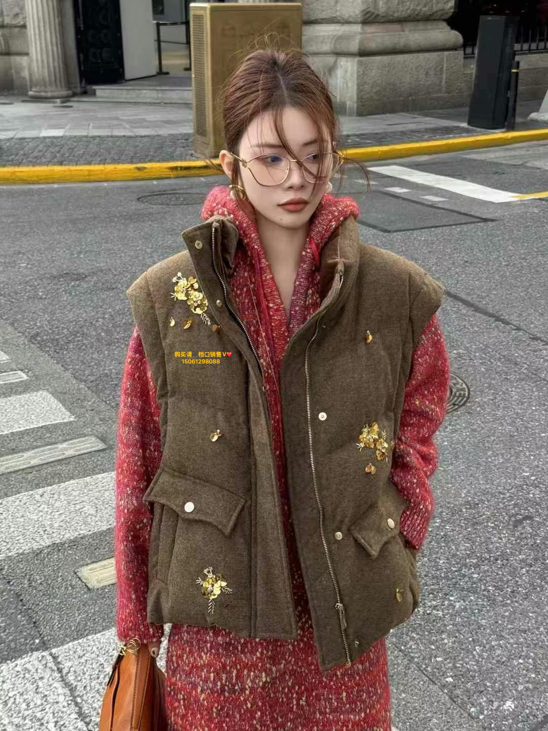 CD正品泰国货2024冬季新款设计师款立领羽绒马甲，保暖时尚两不误！-马夹-淘宝好物网