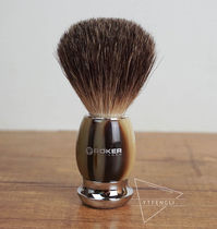 German Boker pure badger hair mens shaving foam shaving brush imitation horn handle