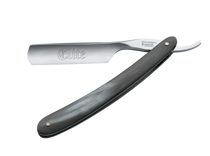 German Booker Elite 6 8 Carbon Steel Blade Traditional Straight Razor Horn Handle