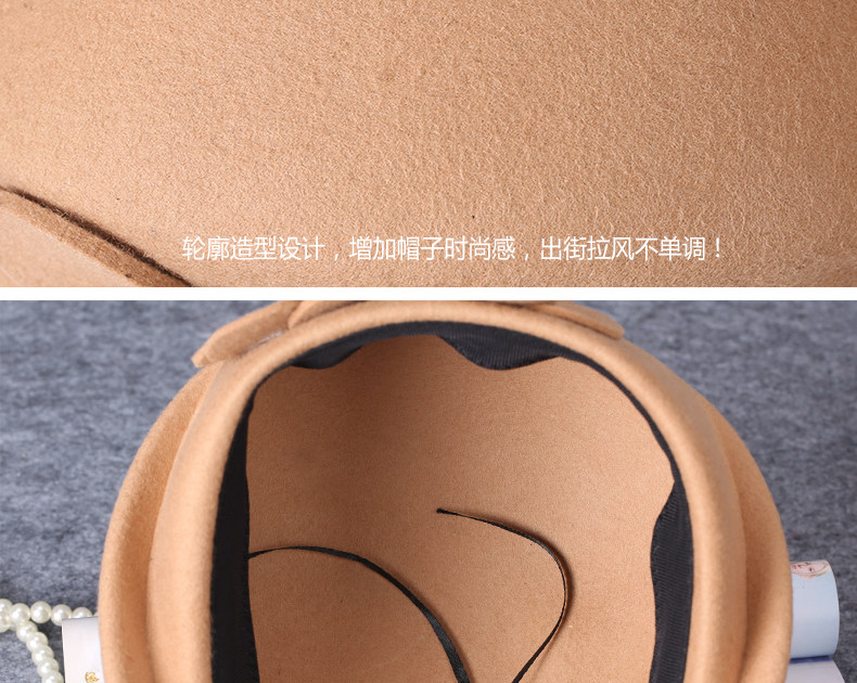 Chapeau pour femme      en Melange de laine - Ref 3233050 Image 12