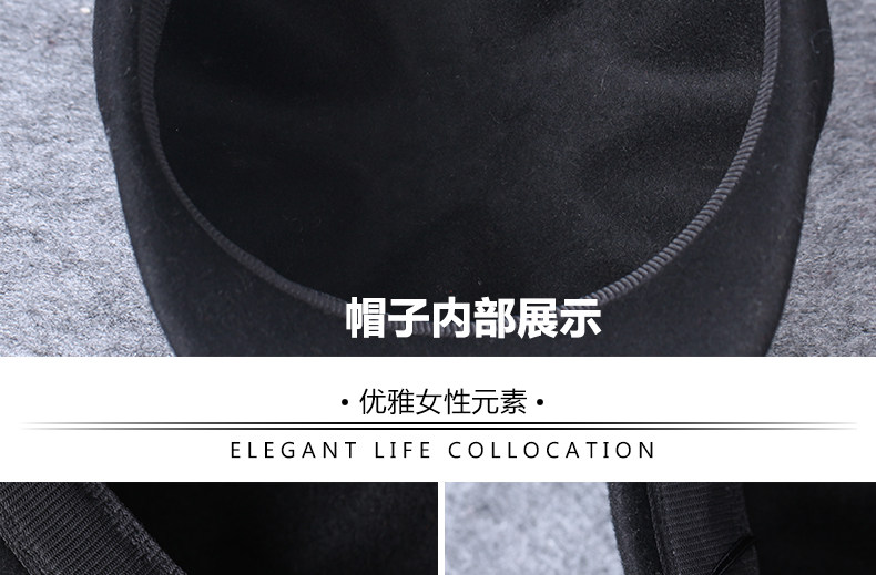 Chapeau pour femme      en Melange de laine - Ref 3233209 Image 15