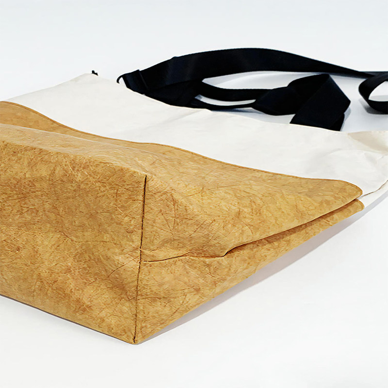 Custom Logo Tyvek Tote and Crossbody Bag, Eco Cultural Gift Handbag Made to Order - Thumbnail 7