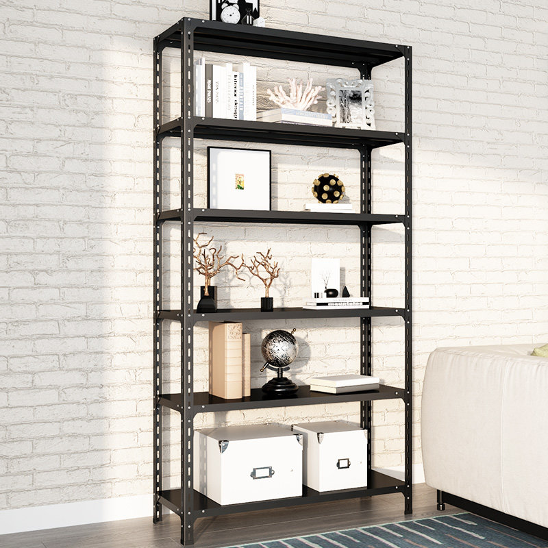 Shelf warehouse storage warehouse rack shelf multi-layer multi-functional household iron shelves display black shelves