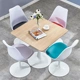 Ghế thư giãn hiện đại đơn giản chân cao bàn ghế tròn nhỏ kết hợp một bàn và bốn ghế bàn ghế tiếp khách thẩm mỹ viện - Bàn