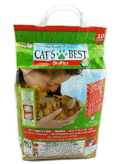 Made in Germany CATS BEST cat bases natural environmental protection agglomeration condensed sawdust cat litter 20L red 9351