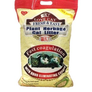 LOVECAT LOVE CAT Condensible Herbal Plant Cat Sand 5KG