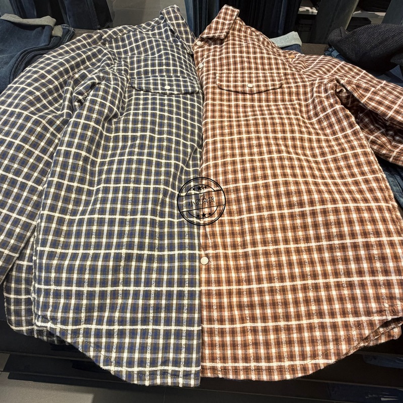 Lee 101+ Fine Plaid Quilted Long-Sleeved Shirt Lmt011008209222-A09125 Lee 101+ Fine Plaid Quilted Long-Sleeved Shirt Lmt011008209222-A09125