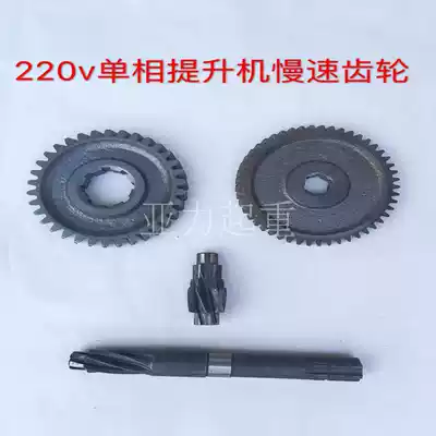 220V single-phase hoist gear Miniature electric crane accessories gear small shaft household small crane lifting machine