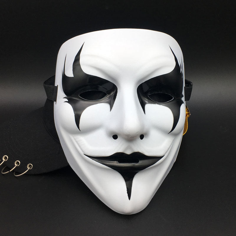 The new v for vendetta horror mask vibrato the same v strange clown funny mask cos adult full face male