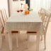 Lưới bình dị vải bàn ăn vải bàn in bàn cà phê vải bọc đầu giường bàn tròn nhỏ khăn trải bàn hình chữ nhật lưới - Khăn trải bàn