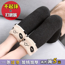 Girls leggings plus velvet thickened women 2018 autumn and winter new children warm winter one velvet stockings