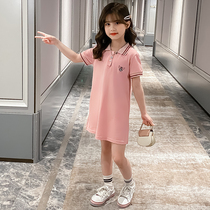 Girls summer clothes 2021 new summer Net red college style dress girls Big children foreign children student skirt