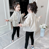 Girls' Coat 2023 New Girl Stylish and Stylish Girls Upper Chunqiu Children's Spring Clothing