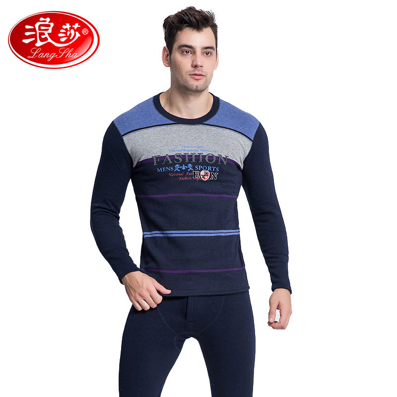 Romansa men and women not down-down thickened and velvety fashion jacquard style Autumn Winter Fever clothing Bottoms Autumn Clothes Sanitary Pants