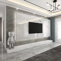 Сетевая красная рока доска висящая телевизионная фона настенная плитка плитка мраморная лампа роскошная живая телевизионная галерея простая и современная галерея