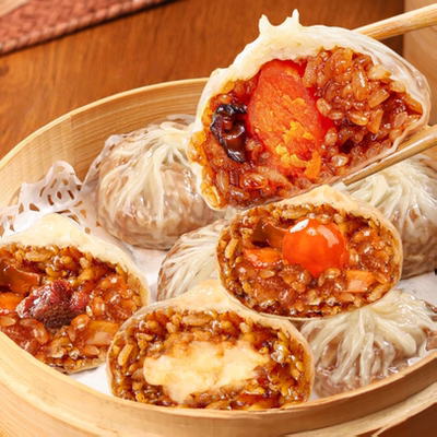 纸皮烧麦早餐半成品手工大烧卖