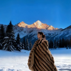 大鹅高端定制貂狐绒牛奶绒四件套