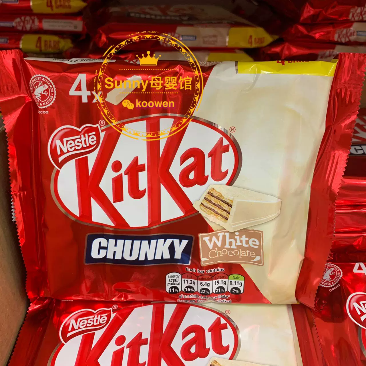 2 штуки бесплатной доставки британский настоящий KitKat Nestlé Qiqiao арахисовое масло шоколад сэндвич премиальный торт индивидуальная упаковка