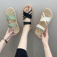 Босоножки, летние нескользящие модные пляжные тапочки, в корейском стиле, мягкая подошва