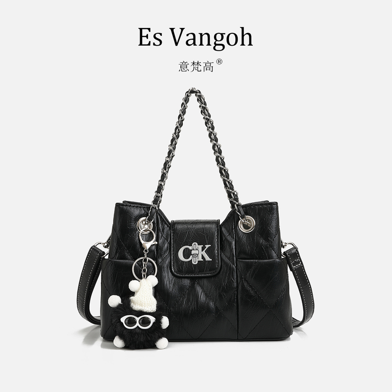 【Ck&Hr】2026 New Style Small Chanel-Inspired Light Luxury Elegant Quilted Versatile Commuter Single Shoulder Crossbody Chain Women's Bag