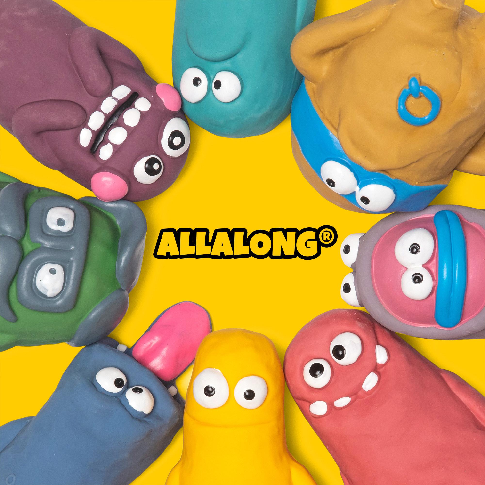 ALLARONG Pet Tide Cards Teddy Snownery Fighting Q-Monster Puppy Latex Vocalite Grinding toy