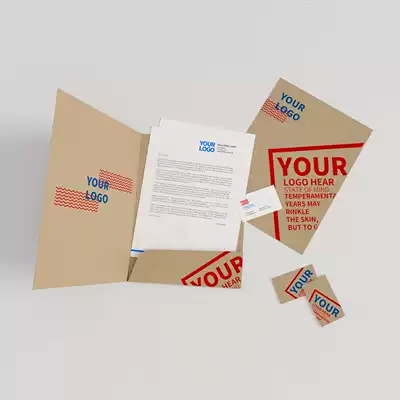 Kraft paper business card making custom color printing high-grade creative rice fragrant card special paper bronzing round corner