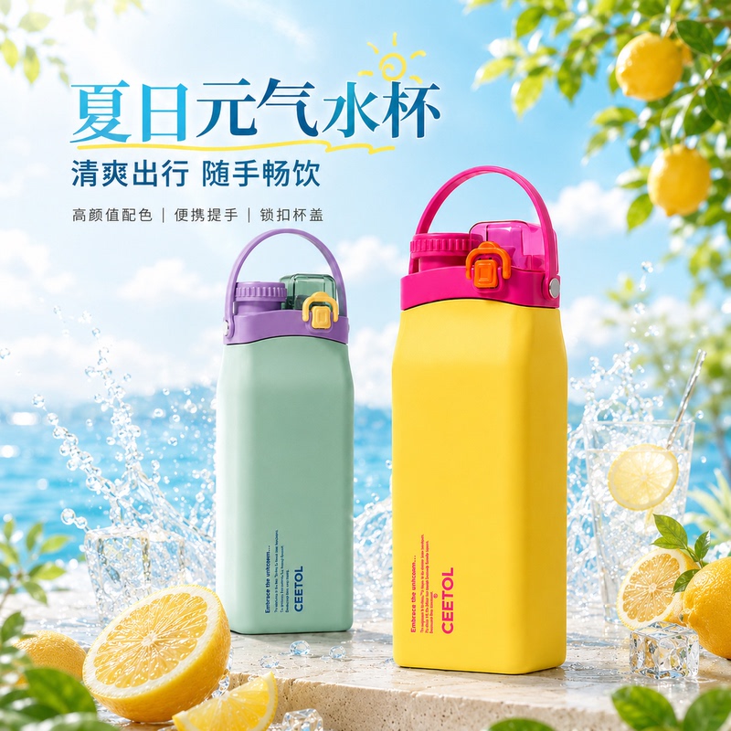 Japan+Asu Imported Foldable Water Cup Portable Outdoor Camping Travel Cup Food-Grade Silicone High-Value Cup