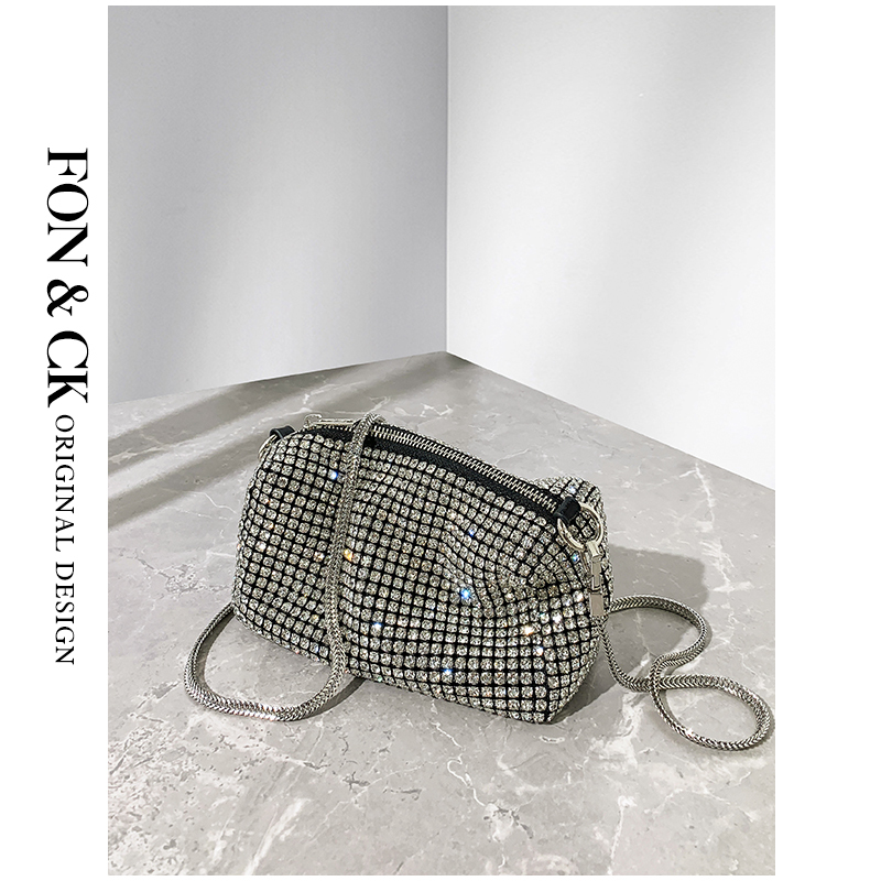Hong Kong Rhinestone Full-Embellished Diamond Bag for Women 2026 New Summer Crossbody Chain Bag with Rhinestones, Shiny Crystal Rhinestone Bag Hong Kong Rhinestone Full-Embellished Diamond Bag for Women 2026 New Summer Crossbody Chain Bag with Rhinestones, Shiny Crystal Rhinestone Bag