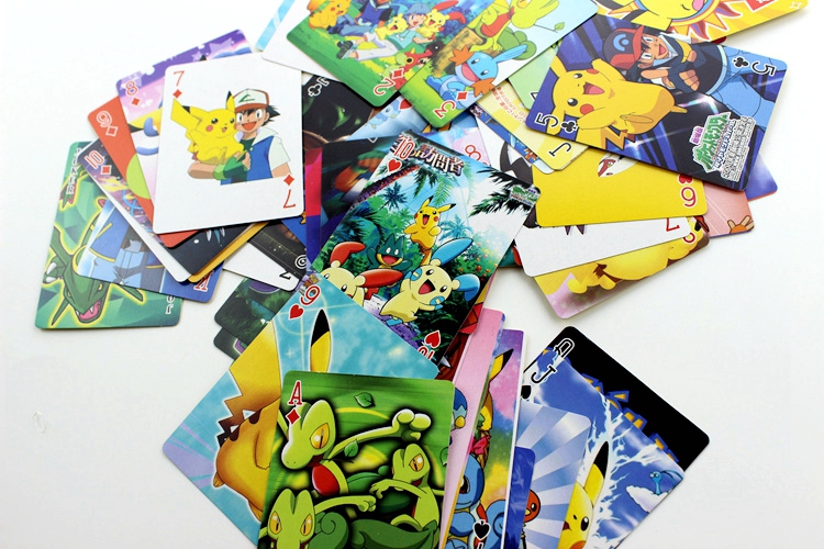Anime Poker Pokemon Pikachu Phim Hoạt Hình Nhật Bản Thẻ Ngoại Vi Pokemon hình sticker cute