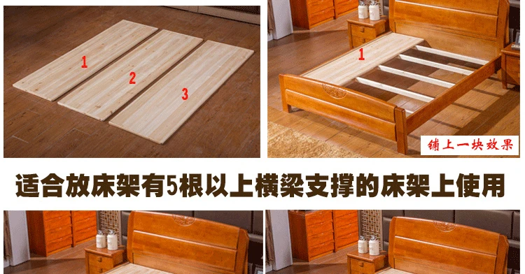 Đặc biệt 1,5 1,8 m boong gỗ nệm gấp eo boong boong linh sam có thể được tùy chỉnh tatami - Giường