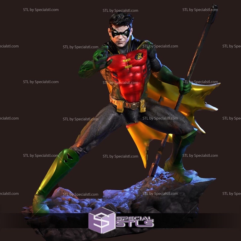 Dc Comics Red Robin Tim Drake Stl Drawings 3D Model Figurine Ornaments Stl Dc Comics Red Robin Tim Drake Stl Drawings 3D Model Figurine Ornaments Stl