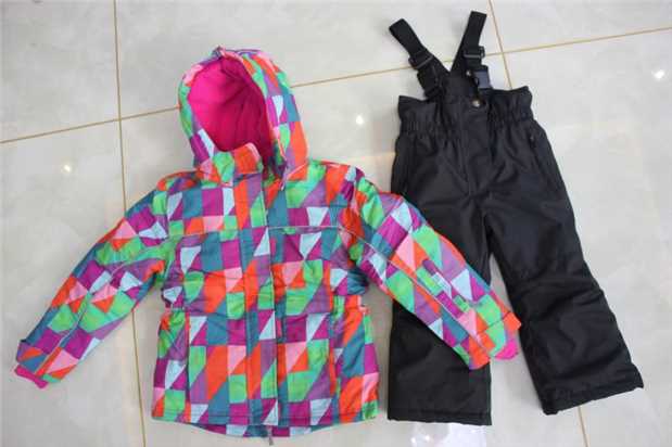 Bộ đồ trượt tuyết cho trẻ em 2017 không thấm nước dày cho bé trai và bé gái áo khoác gió lining
