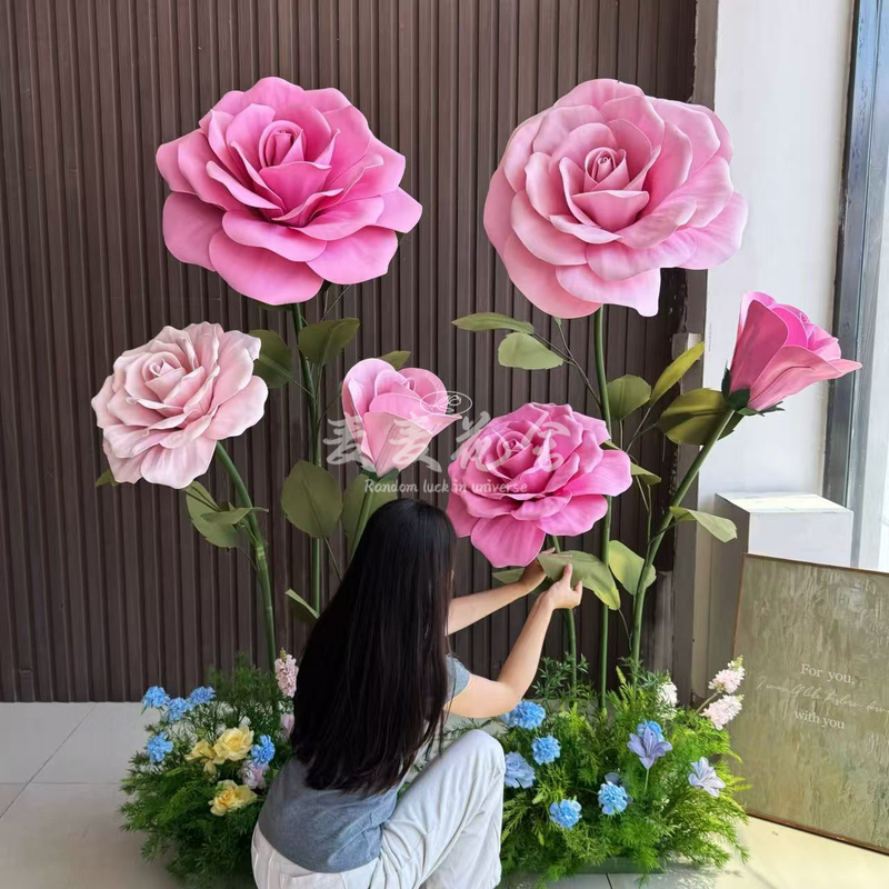Giant Paper Art Roses, Large Wedding Paper Flowers, Window Decoration, Wedding Large Flowers, Eva Waterproof Outdoor Large Paper Flowers Giant Paper Art Roses, Large Wedding Paper Flowers, Window Decoration, Wedding Large Flowers, Eva Waterproof Outdoor Large Paper Flowers
