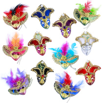 Three-dimensional cartoon refrigerator sticker decoration Venice mask travel cute personality creative message board magnet magnet