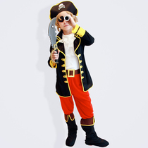 Halloween Captain Jack Childrens Costume Boys Kindergarten Ball Role Dress Up Costume Performance Props