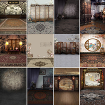 Photo studio photography background classical Chinese style background cloth costume photo retro Republic of China style family photo background