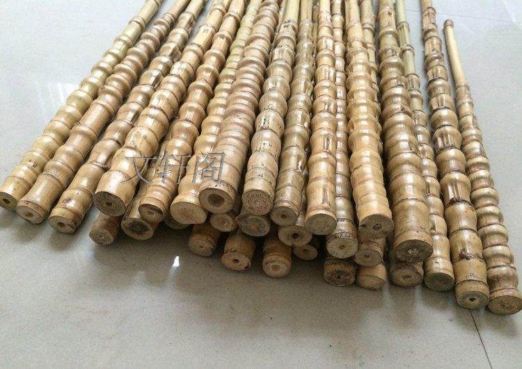 High-quality natural bamboo products Arhat bamboo carving small-caliber crutches fishing rod handle pieces Wenwan bamboo accessories raw materials
